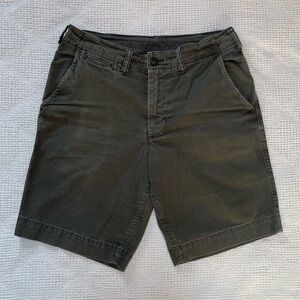 American Eagle Khaki Cotton Stretch Shorts